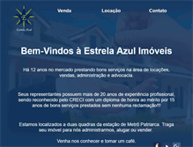 Tablet Screenshot of estrelaazulimoveis.com.br